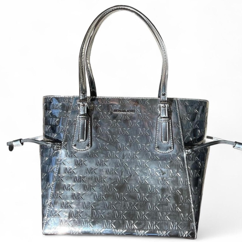 Michael Kors Shimmering Silver Tote - Picture 2 of 4
